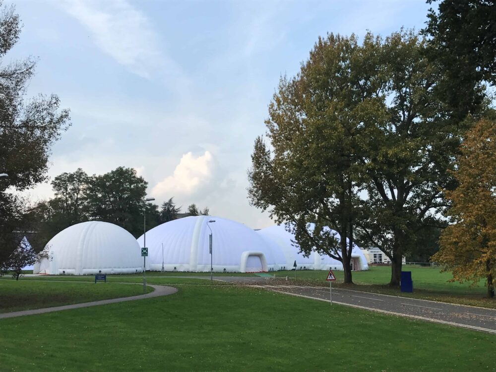 Securing a Temporary Inflatable Event Structure