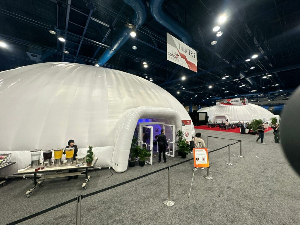 Two Evolution Dome inflatable Structures at SOHO 2023