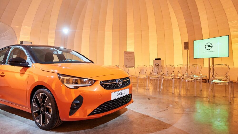 Corsa car in a Evolution Dome as part of a immersive experience event