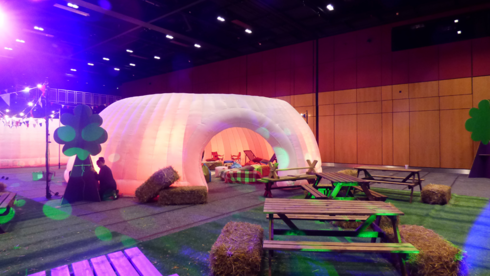 Example of how Evolution Dome can be used when festivalising events