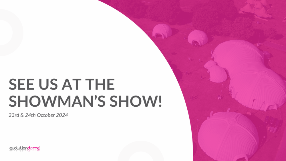 text reads "See us at the Showman's Show! 23rd & 24th October 2024"